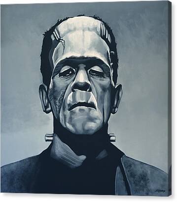 Boris Karloff As Frankenstein Canvas Print