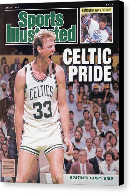 Boston Celtics Larry Bird, 1987 Nba Eastern Conference Sports Illustrated Cover Canvas Art Print by Sports Illustrated