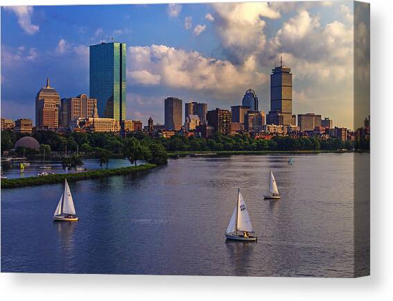 Boston Skyline Canvas Art Print by Rick Berk