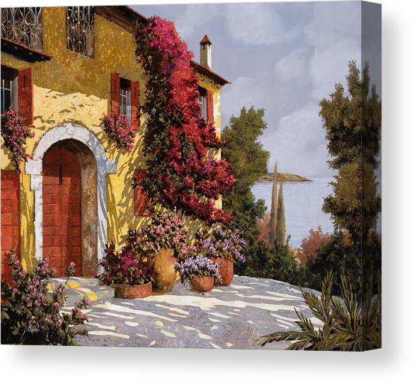 Bouganville Canvas Art Print by Guido Borelli