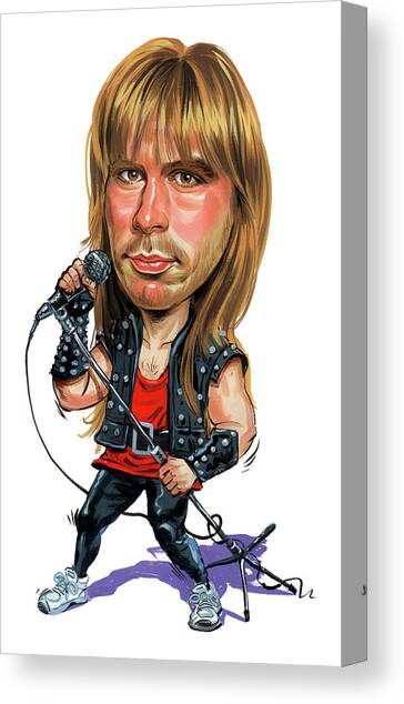 Bruce Dickinson Canvas Art Print by Art