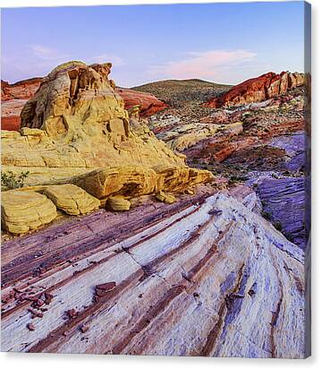 Candy Cane Desert Canvas Print