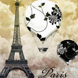 Ceil Jaune II Vintage Hot Air Balloon by Mindy Sommers