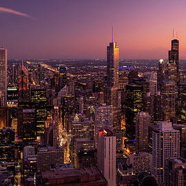 Chicago at Dusk by Dave Bowman