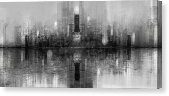 Chicago Skyline Canvas Art Print by Carmine Chiriac�