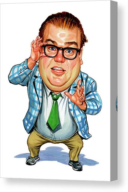 Chris Farley as Matt Foley Canvas Art Print by Art