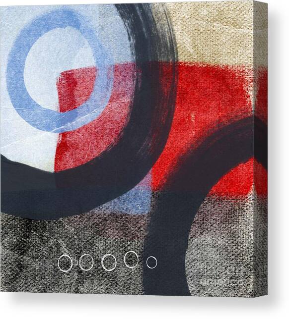 Circles 1 Canvas Art Print by Linda Woods