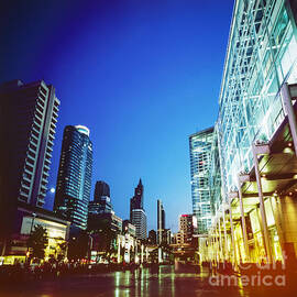 city in twilight by Setsiri Silapasuwanchai