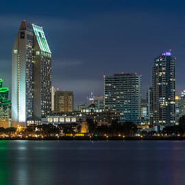 City of San Diego Skyline 2 by Larry Marshall