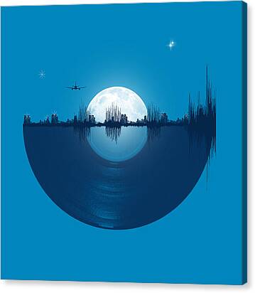 City Tunes Canvas Print