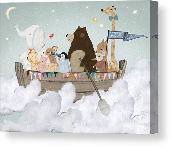Cloud Sailers Canvas Art Print by Bri Buckley