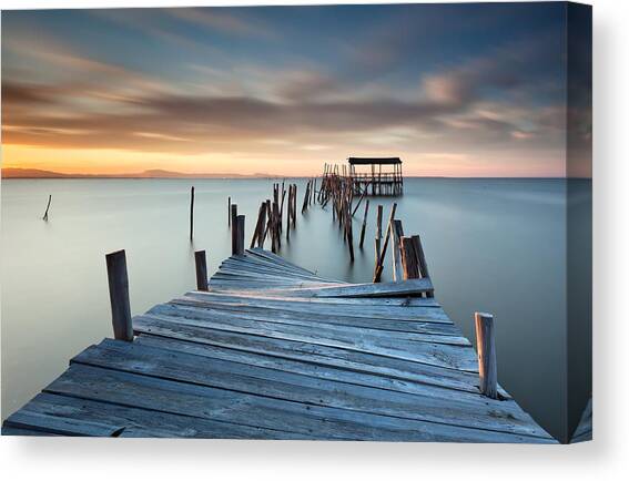 Collapsed Canvas Art Print by Rui David