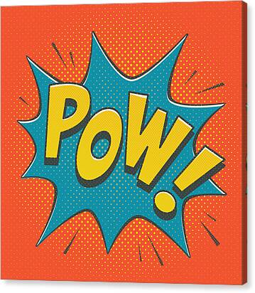 Comic Pow Canvas Print