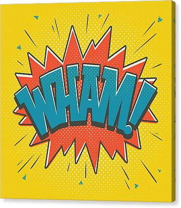 Comic Wham Canvas Print