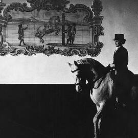 Conchita Cintron Riding A Stallion by Henry Clarke