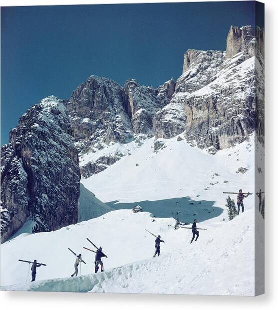 Cortina Dampezzo Canvas Art Print by Slim Aarons