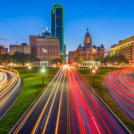 Dallas, Texas, Usa Skyline Over Dealey by Sean Pavone