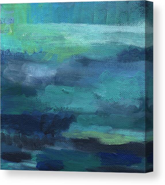 Tranquility- abstract painting Canvas Art Print by Linda Woods