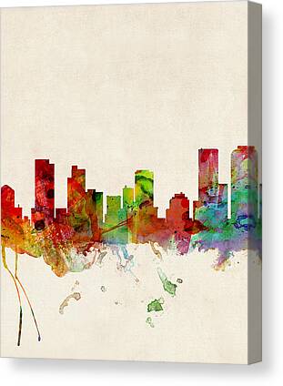 Denver Skyline Canvas Prints for Sale