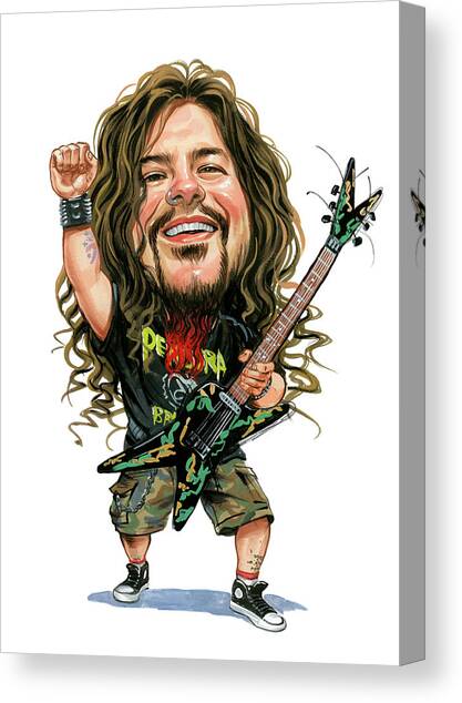 Dimebag Darrell Canvas Art Print by Art