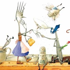 Dinner Accident by Kestutis Kasparavicius