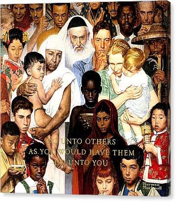 Do Unto Others Canvas Print