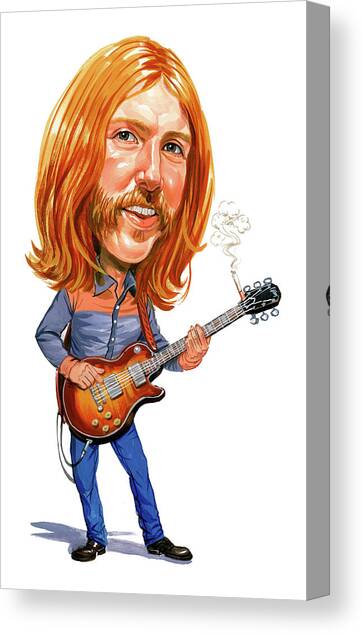 Duane Allman Canvas Art Print by Art