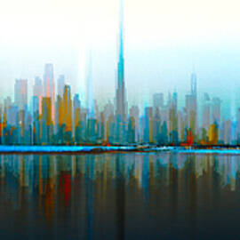 Dubai Skyline Day by Carmine Chiriac�