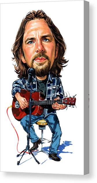 Eddie Vedder Canvas Art Print by Art