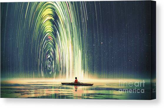 Edge Of The World Canvas Art Print by Tithi Luadthong