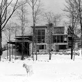 Edward Steichen's Connecticut Home in the Snow by Edward Steichen