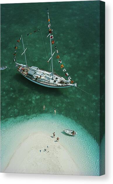 Exuma Holiday Canvas Art Print by Slim Aarons
