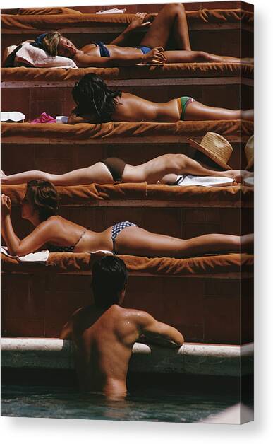 Eye Of The Beholder Canvas Art Print by Slim Aarons