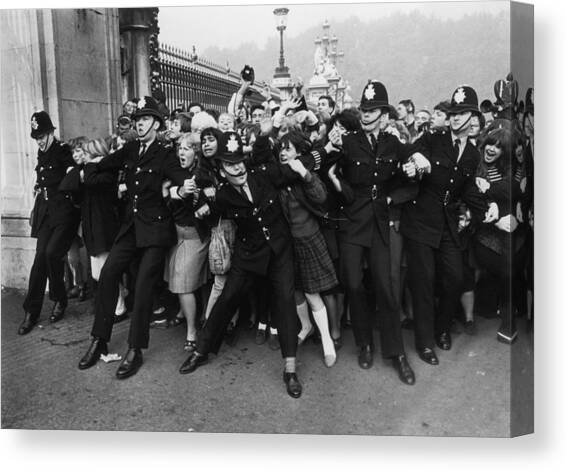 Fans Invasion Canvas Art Print by Ted West