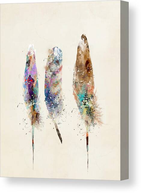 Feathers Canvas Art Print by Bri Buckley