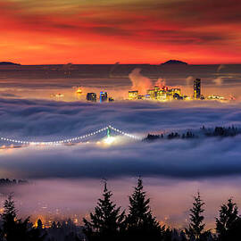 Fog Inversion over Vancouver by Alexis Birkill