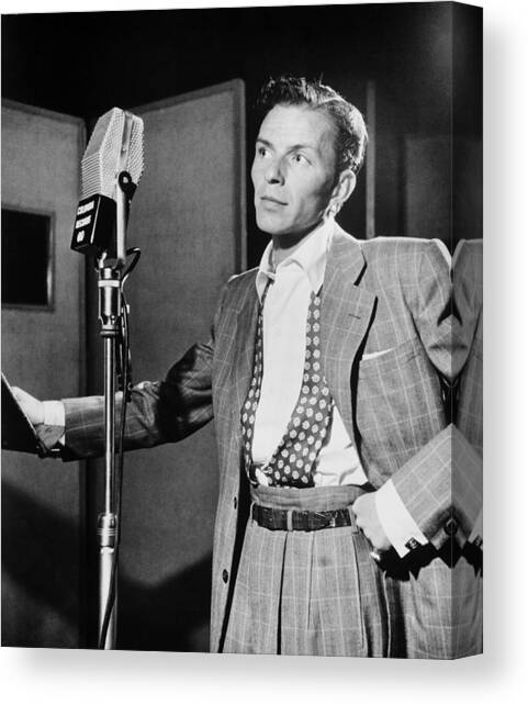 Frank Sinatra Canvas Art Print by Mountain Dreams