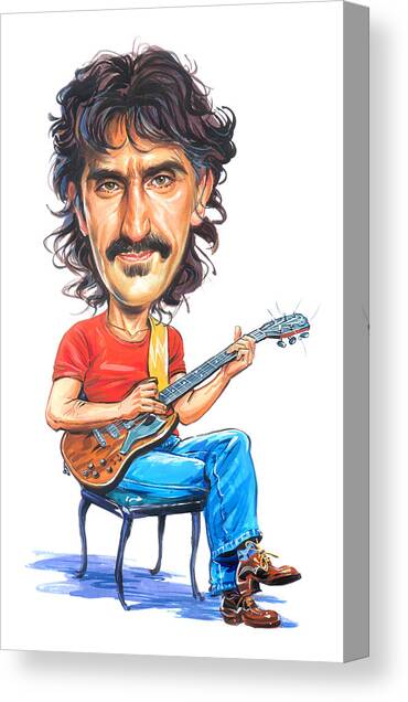 Frank Zappa Canvas Art Print by Art