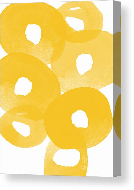 Freesia Splash Canvas Art Print by Linda Woods