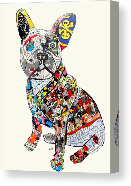 French Bulldog Canvas Art Print by Bri Buckley