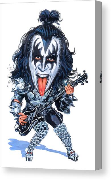 Gene Simmons Canvas Art Print by Art