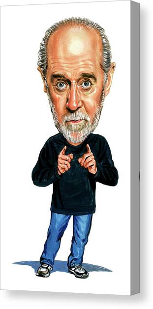 George Carlin Canvas Art Print by Art