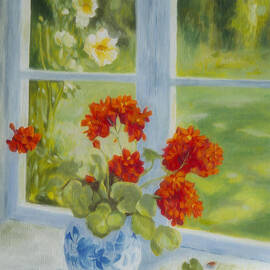 Geranium morning light by Veikko Suikkanen