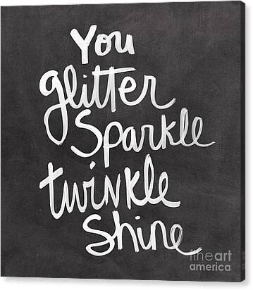 Glitter Sparkle Twinkle Canvas Print