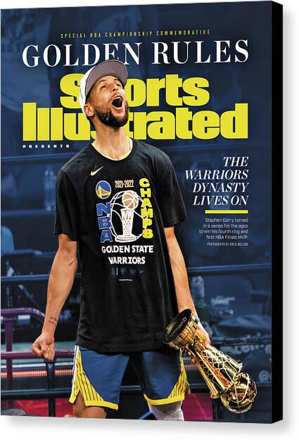 Golden State Warriors, 2022 NBA Champions Commemorative Issue Cover Canvas Art Print by Sports Illustrated