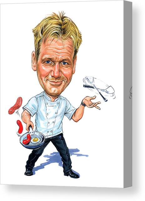 Gordon Ramsay Canvas Art Print by Art