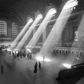 Grand Central Station Sunbeams by Underwood Archives