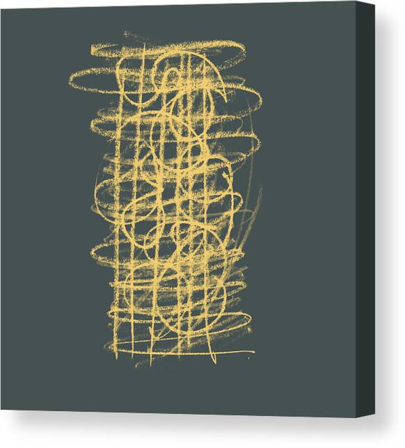 Green and Gold 1 Canvas Art Print by Julie Niemela