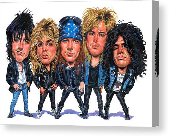 Guns N' Roses Canvas Art Print by Art