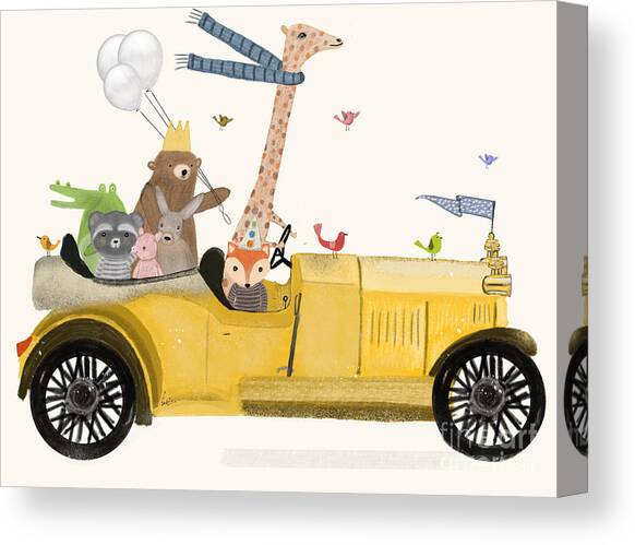 Happy Days Canvas Art Print by Bri Buckley